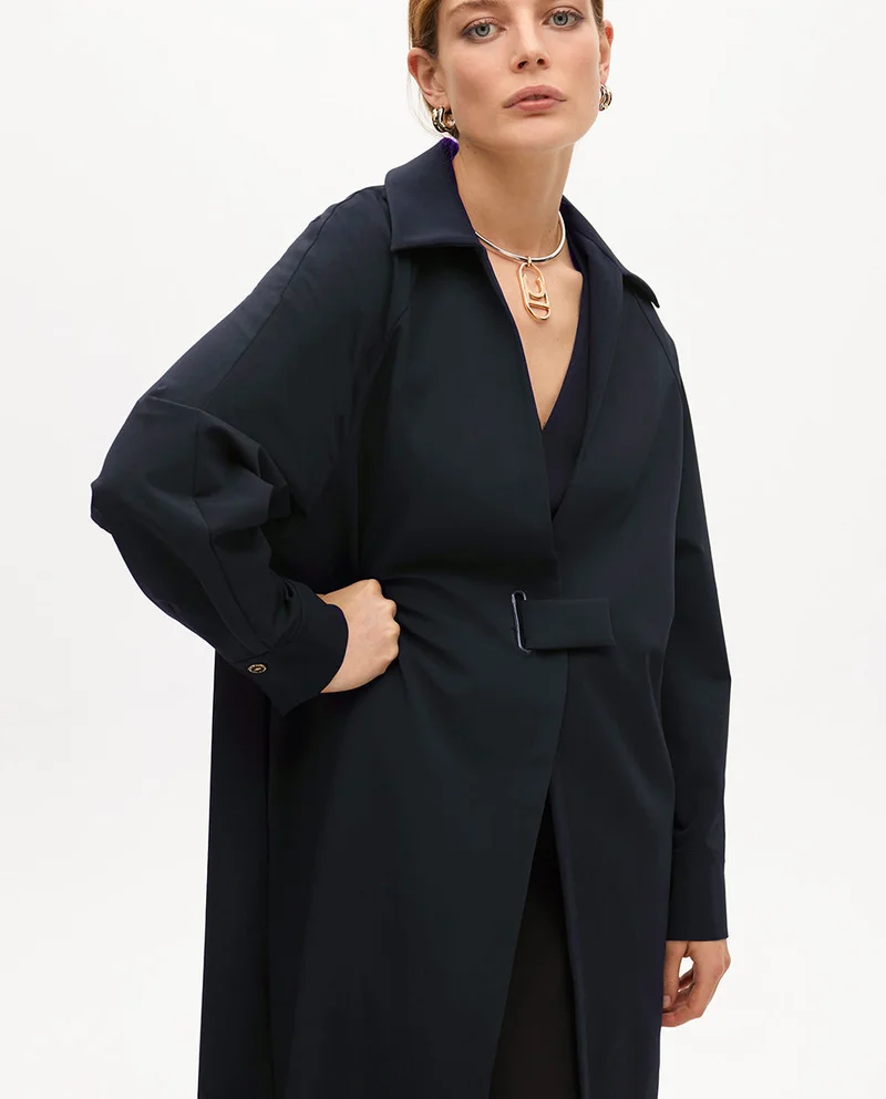 Lola Casademunt Technical Fabric Trench with Belt